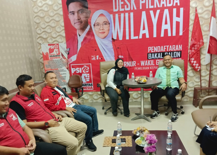 Balon Bupati Pringsewu Fauzi Sambangi Kantor DPW PSI Lampung, Tiza: Santai Tapi 'Full Daging'