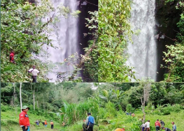 Pakai Dana Desa, Akses Jalan Menuju Air Terjun Tersembunyi Setinggi 25 Meter Dibuka 