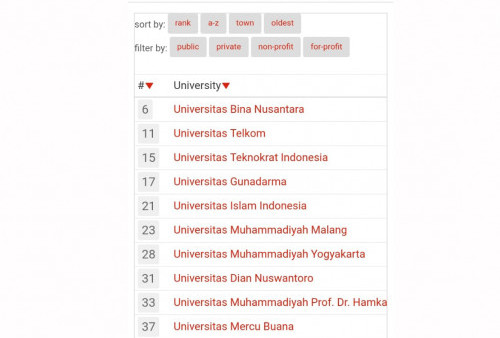 Universitas Teknokrat Indonesia Masuk 15 Besar Nasional Versi Unirank