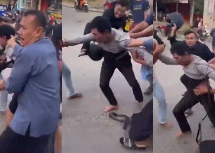 Aksi Pencuri Motor di Bandar Lampung Digagalkan Warga, Babak Belur Diamuk Massa