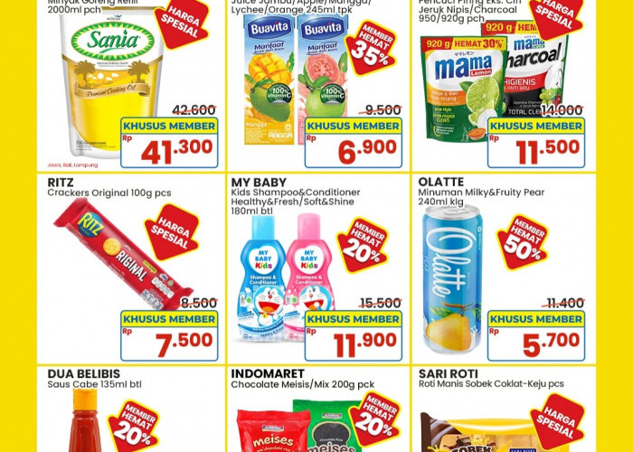 Hingga Lusa, Promo Khusus Member Indomaret Tawarkan Diskon Minyak Goreng Hingga Minuman Ringan