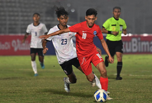 Timnas Singapura U-19 Harus Akui Keunggulan Timnas Kamboja U-19, Skor 0-1 Tidak Berubah
