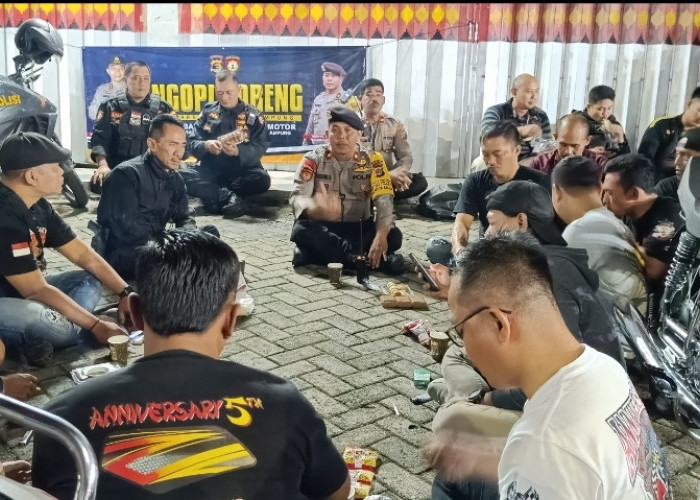 Kasat Samapta Polresta Bandar Lampung Ajak Komunitas Motor Jaga Kamtibmas dan Tertib Berlalu Lintas 