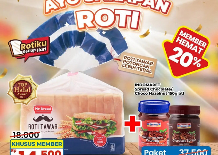 Ingin Sarapan Praktis dan Hemat? Indomaret Berikan Diskon Spesial Roti Hari Ini