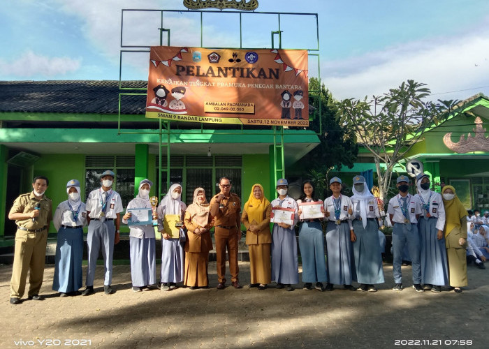 Siswa Cetak Prestasi, Ini Pesan Waka SMAN 9 Bandar Lampung