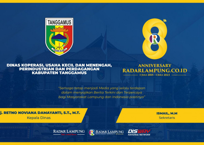 Dinas Koperasi, UKM, Perindustrian dan Perdagangan Kabupaten Tanggamus: Selamat 8 Tahun Radar Lampung Online