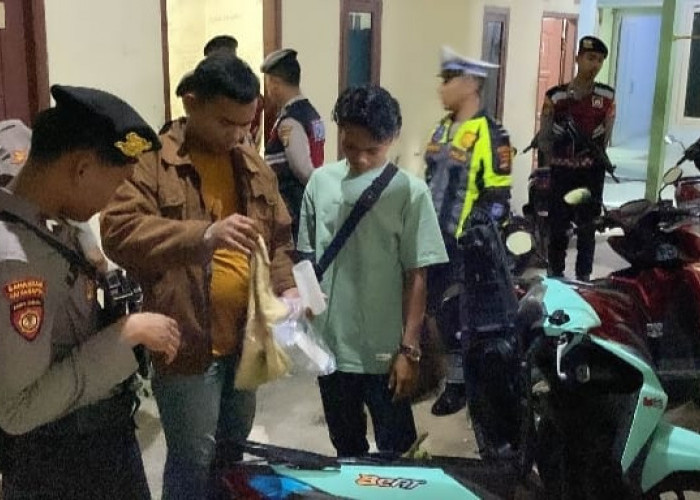 Polres Pringsewu Gelar Razia Rumah Kost, 4 Pria Diamankan