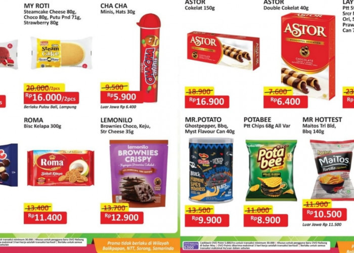 Penawaran Terakhir Promo Belanja Murah Produk Camilan Favorit Keluarga, Cek Katalognya