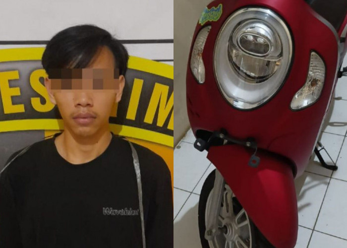 Nekat Curi Motor Teman, Mahasiswa di Bandar Lampung Ditangkap Polisi