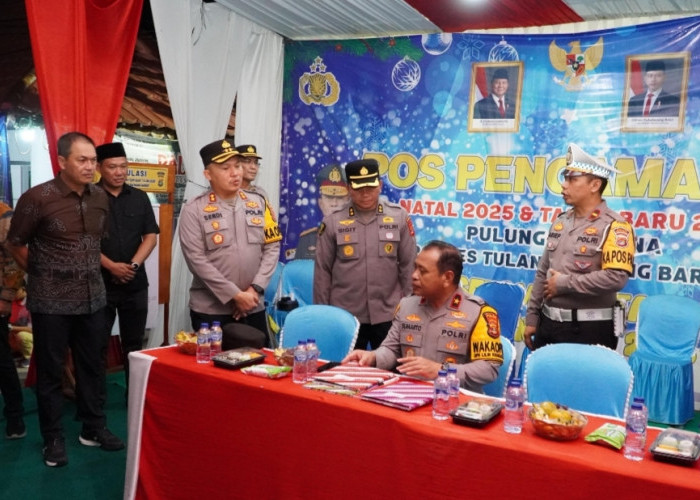 Wakapolda Lampung Pastikan Negara Hadir, Ibadah Natal di Tubaba Aman dan Khidmat