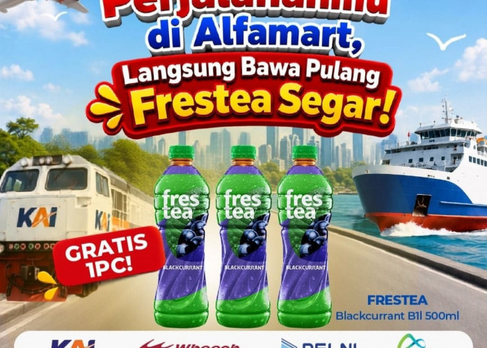 Bayar Tiket Perjalanan di Alfamart Bawa Pulang Gratis Frestea, Cek Syarat dan Ketentuannya