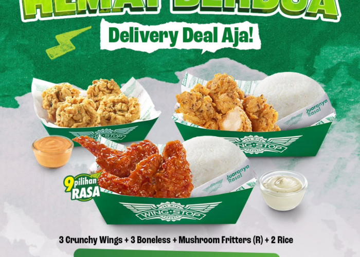 Gak Perlu Bingung Pilih Menu Lunch: Wingstop Hadirkan Promo Delivery Deal Berdua Cuma 54 Ribuan