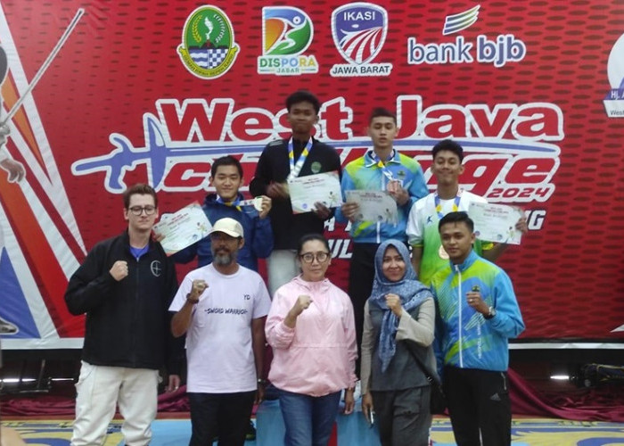 Debut di Kejurnas West-Java Challenge, Tim Anggar Lampung Boyong Satu Emas