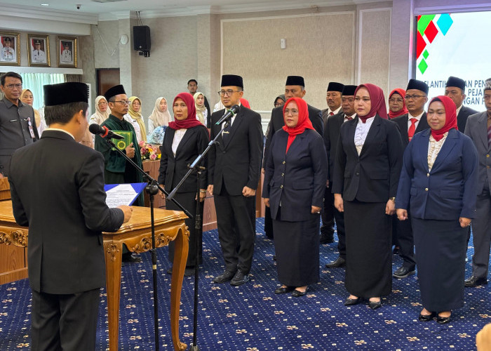 Gerbong Mutasi Pemprov Lampung Bergerak, 15 Pejabat Dilantik, Ada Kepala Bidang hingga Direktur Rumah Sakit