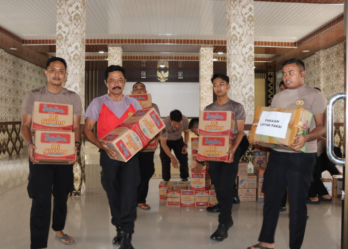 Galang Dana, Polres Pringsewu Kirim Bantuan Logistik untuk Korban Banjir Sumatera