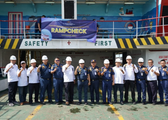 BPTD Kelas II Lampung Gelar Rampcheck di  Pelabuhan Bakauheni Lampung Selatan 