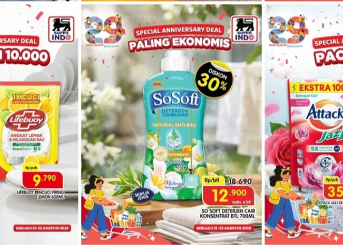 Promo Special Anniversary Deals Superindo, Diskon Home Care Hingga 30 Persen