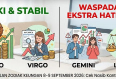 Ramalan Zodiak Keuangan 8–9 September 2026: Leo Ketiban Hoki, Gemini Harus Ekstra Hati-Hati?