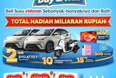 Beli Susu Vidoran di Alfamart Bisa Berhadiah Mobil BYD hingga Motor Yamaha, Cek Mekanismenya