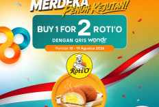 Banjir Promo Kemerdekaan, Roti'O Bagikan Promo Buy 1 Get 1 Bareng BNI Cuma 2 Hari