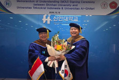 Rektor Teknokrat Nasrullah Yusuf Dikukuhkan sebagai Guru Besar Tetap Shinhan University