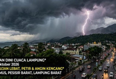 Lampung Barat dan Tanggamus Siaga Cuaca Ekstrem, Ini Prakiraan Lengkap BMKG 7 Oktober 2026
