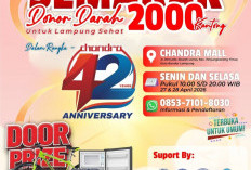 Catat Tanggalnya, Donor Darah di Chandra Mall Lampung Berhadiah TV LED dan Mesin Cuci