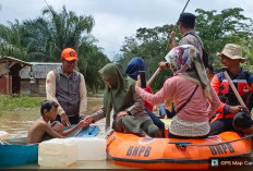 Puluhan Rumah Terendam Banjir, Pemkab Mesuji Salurkan Bantuan ke Labuhan Permai