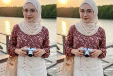 Nuansa Senja di Pantai Bikin Terpukau, Potret Wanita Berhijab Ini Ternyata Hasil Prompt Gemini AI