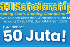 SHI Scholarship 2026 Resmi Dibuka! Beasiswa Gratis Rp50 Juta untuk Siswa SMP–SMA menuju Ajang Talenta
