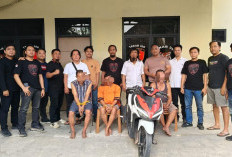 Gasak Motor Warga Menggala, Tiga Pria di Tulang Bawang Ini Langsung Jual BB ke Gedung Aji