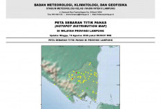 BMKG Rilis Update 95 Titik Panas dan Prakiraan Cuaca Lampung 16 Agustus 2026 