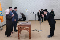 Rektor Unila Lantik Ketua LPPM hingga Sekretaris SPI, Tekankan Integritas dan Pelayanan Publik