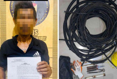 Polres Tubaba Amankan Pelaku Pencurian Kabel Tower Telkomsel di Kelurahan Daya Murni 