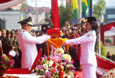 Upacara HUT ke-81 RI, Mirza Serukan Lampung Berdaulat, Adil dan Makmur