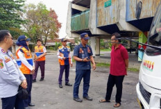 Bus Angkutan Jalani Ramp Check, Lima Kendaraan Dinyatakan Laik Jalan