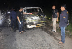 Minibus Terbakar di Tanjakan Sukoharjo, Sopir Alami Luka Bakar