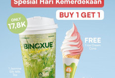 Promo Bingxue HUT RI ke-81 Tinggal 2 Hari, Serbu Penawaran Buy 1 Get 1 untuk Pecinta Minuman dan Es Krim