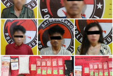 Sindikat Narkoba Lintas Provinsi Dibongkar, Lima Warga Riau Diciduk di Mesuji