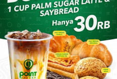 Promo Super Hemat Point Coffee: Dapatkan Palm Sugar Latte dan Roti Saybread Cuma Rp30 Ribu