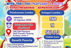 Taki Taki Playland Siapkan Lomba Mewarnai Tema Kemerdekaan di Chandra Mall Lampung, Ini Cara Daftarnya