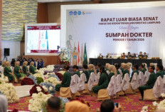 Fakultas Kedokteran Unila Lahirkan 67 Dokter Baru di Awal 2026, Rektor Tekankan Profesionalisme dan Pengabdian