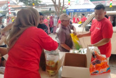 Semarak Ikuti HUT Kemerdekaan RI, Warga Metro Antusias Serbu Pangan Murah