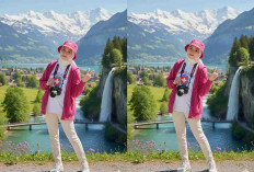 Gemini AI Hadirkan Potret Hyperrealistis Berlatar Swiss, Wanita Berhijab Tampil Natural dan Fotogenik di Alam 