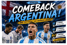 Partai Final Piala Dunia 2026, Argentina Kalahkan Inggris Lewat Skor 2-1, Kemenangan Magis di Menit Akhir