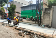Komisi III DPRD Bandar Lampung Temukan Besi Tidak Sesuai Dalam Proyek Trotoar Jalan Sultan Agung