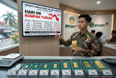 Update Harga Emas Antam Hari Ini: Seluruh Pecahan Batangan Alami Penurunan Nilai Cukup Tajam