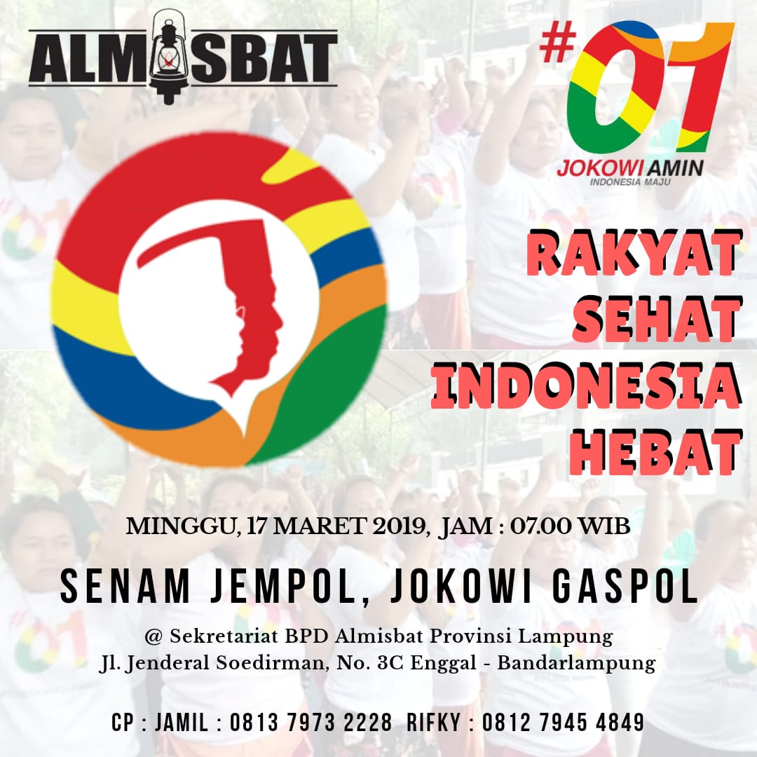 Almisbat Lampung Unjuk Gigi, Senam Jempol Jokowi Gaspol