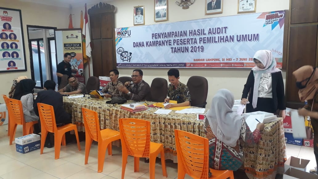 Ini Hasil Audit Dana Kampanye 16 Parpol di Lampung