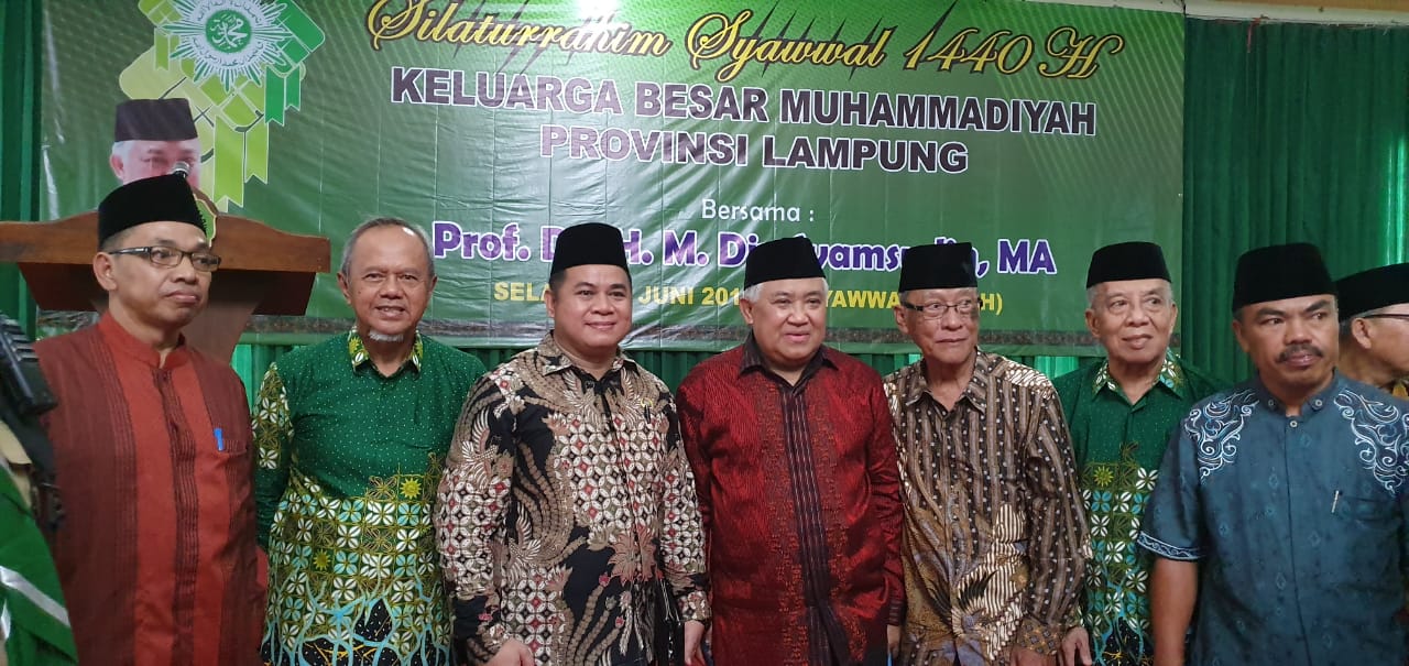 Din Syamsuddin Silaturrahim Syawal di UM Lampung